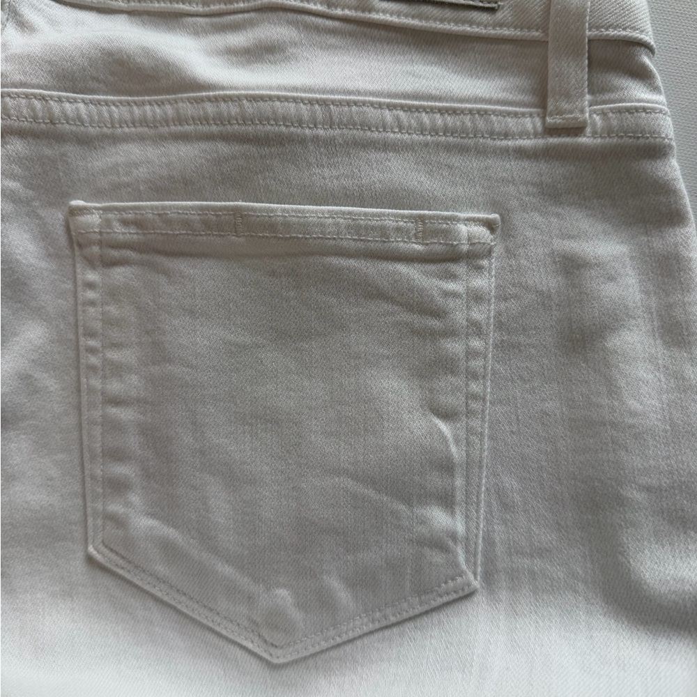 PAIGE White Denim Jeans Women’s Size 28 Mid Rise Straight Leg Premium designer - Picture 7 of 15